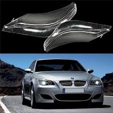 Front Headlight Glass Compatible with BMW 5 Series E60 2004-2010
