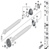 Rear Drive Shaft Flex Joint Disc 26111229360 26111229080 23231228360 23231282574 Compatible With BMW X5 E70 & X6 E71