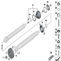 Drive Shaft Center Support Bearing 26121229726 26127507740 Compatible With BMW X5 E70 & X6 E71