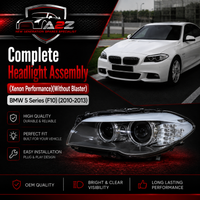 Headlight Headlamp Left 63117271911 & Right 63117271912 (Without Blaster) Compatible With BMW 5 Series (F10) (2010-2013) Xenon-Projectors Tag No.51