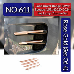 Fog Lamp Chrome Compatible With Land Rover Range Rover Evoque (L551) (2020-2024) Tag No.611
