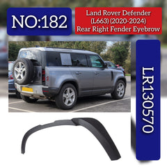 Rear Right Fender Eyebrow LR130570 Compatible With Land Rover Defender (L663) (2020-2024) Tag No.182