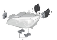 TMS (Transport Module System) Headlight Driver Module 63117355074 Compatible With BMW F01 F02 F03 LCI