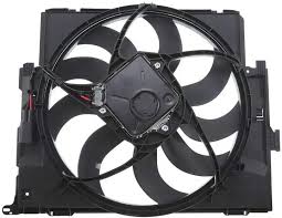 Engine Radiator Cooling Fan Assembly 17427600557 17426600558 17428621191 17427640509 Compatible With BMW 1 Series (F20) & 3 Series (F30, F80) & 3 Gran Turismo (F34)