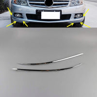 Front Bumper Chrome Left 2048850721 & Right 2048850821 Compatible With MERCEDES BENZ C-CLASS W204 T-1 2008-2011 Tag No.131