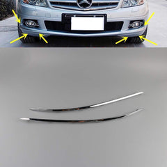 Front Bumper Chrome Left 2048850721 & Right 2048850821 Compatible With MERCEDES BENZ C-CLASS W204 T-1 2008-2011 Tag No.131