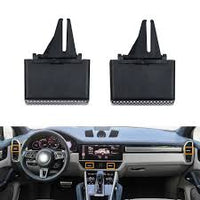 Center Air Conditioner Back Ac Vent Grille Outlet Tab Clip Slider Repair Kit 9Y0820701 Compatible With PORSCHE CAYENNE 2018-2020 (Set Of 2)