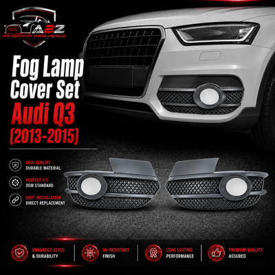 Fog Lamp Cover Set Left 8U0807681ASP9 & Right 8U0807682ASP9 Compatible With Audi Q3 (2013-15) Tag No.71