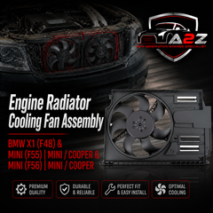 Engine Radiator Cooling Fan Assembly 17427617609 Compatible With BMW X1 (F48) & MINI (F55) | MINI / COOPER & MINI (F56) | MINI / COOPER