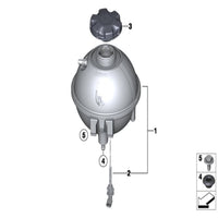 Coolant Bottle 17138616418 17137639464 17137823544 For BMW X3 F25 Tag-B-17