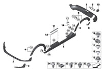 Rear Right Wheel Arch (EYEBROW ) 51777376882 Compatible With MINI (F55) | MINI / COOPER Tag No.132