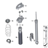 Rear Right Air Suspension Shock Absorber Strut 37106864762 33526852420 Compatible With MINI (F55) | MINI / COOPER & MINI (F56) | MINI / COOPER