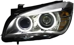 Headlight Headlamp Left & Right (Without Blaster) Compatible With BMW X1 E84 2009-2012 Helogen