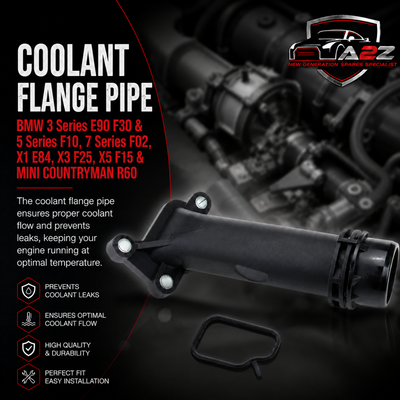 Coolant Flange Pipe 11127810707 11127810712 For BMW 3 Series E90 F30 & 5 Series F10, 7 Series F02, X1 E84, X3 F25, X5 F15 & MINI COUNTRYMAN R60 Tag-E-78