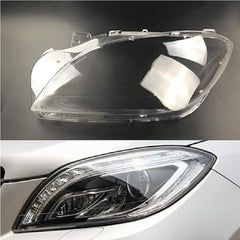 Front Headlight Glass Compatible with Mercedes-Benz ML-Class W166 (2012 - 2015).