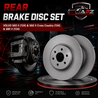 Rear Brake Disc Set 30769059 31471746 Compatible With VOLVO S60 II (134) & S60 II Cross Country (134) & S80 II (124)