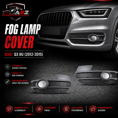 Fog Lamp Cover Left 8U0807681A & Right 8U0807682A Compatible With Audi Q3 8U (2012-2015) Tag No.71