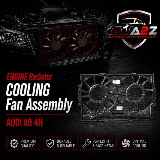 Engine Radiator Cooling Fan Assembly 4H0121207C Compatible With AUDI A8 4H
