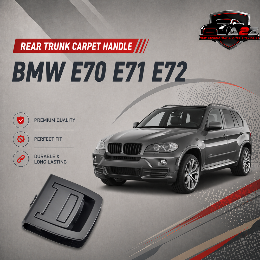 Rear Trunk Carpet Handle Black (Without Hole) 51479120283 9120283 BMW X5 & (E70) X6 (E71, E72)