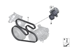 Fan Belt Tensioner APV2844 11287810807 Compatible With BMW 1 (F20) 3 (E90) (DAYCO)