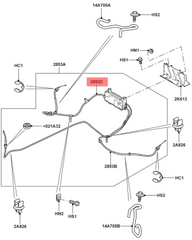 Hand Brake Cable Left LR018469 Left LR018470 Compatible With LAND ROVER DISCOVERY IV (L319) | LR4 RANGE ROVER SPORT I (L320)