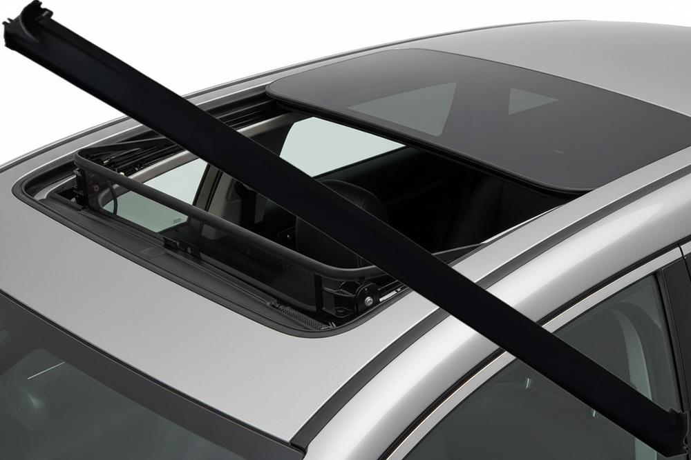 Front Black & Beige Sunroof Sunshade Curtain Cover Assembly Compatible With Mercedes Benz GLA-CLASS W156