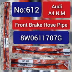 Front Brake Hose Pipe 8W0611707G Compatible With AUDI A4 N.M Tag-H-612