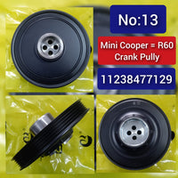 Crankshaft Pulley 11238477129 11238511320 Compatible With MINI MINI COUNTRYMAN (R60) Tag-CP-13