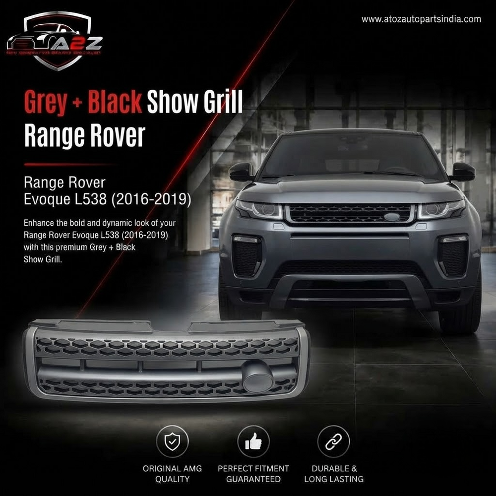 Grey + Black Show Grill Compatible With Land Rover Range Rover Evoque (L538) (2016-2019) Tag No.33