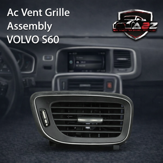 Black Ac Vent Grille Assembly Right 31281852 & Left 31281851 & Center 31302138 Compatible With VOLVO S60
