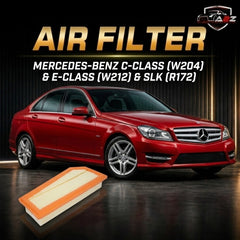 Air Filter E1015L & 27109440304 & LX2813 Compatible With MERCEDES-BENZ C-CLASS (W204) & E-CLASS (W212) & SLK (R172)Tag 103