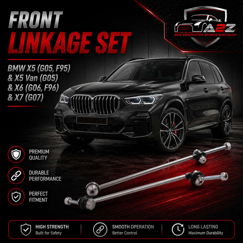 Front Axle Sway Bar End Stabilizer Link Right 31356881808 & Left 31356881807 Set Compatible With BMW X5 (G05, F95) & X5 Van (G05) & X6 (G06, F96) & X7 (G07)