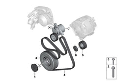 Fan Belt Tensioner APV3239 11287619248 Compatible With BMW 1 (F21) 3 (F30, F80) (DAYCO)