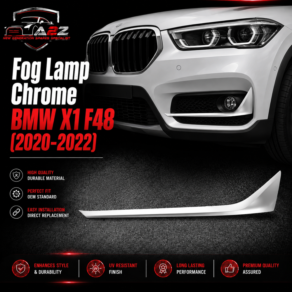 Fog Lamp Chrome Left 51119883493 & Right 51119883494 Compatible With BMW X1 (F48) LCI (2020-2022) Tag No.455