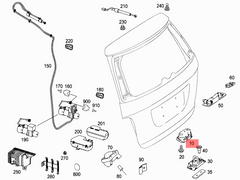 Trunk Lift Latch Tailgate Lock Actuator Right 1647400735 & 1647400035 & 1647400300 & 1647400335 & 1647400435 Compatible With MERCEDES-BENZ GL-CLASS (X164) M-CLASS (W164)