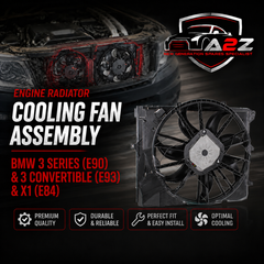 Engine Radiator Cooling Fan Assembly 17427562080 17427533274 Compatible With BMW 3 Series (E90) & 3 Convertible (E93) & X1 (E84)