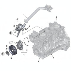Water Pump Pulley 11517619020 11517545958 11517571012 Compatible With BMW 1 Series (F20) & 3 Series (F30, F80) & MINI MINI (R56) & MINI Convertible (R57) & MINI COUNTRYMAN (R60) Tag-CP-20