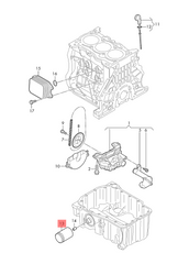 Oil Filter H317W01 & 04E115561 & OC977/1 Compatible With A3 A4 Q3 Tag 77