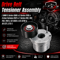 Belt Tensioner With Pulley 11287800334 Compatible with BMW 5 Series (E60) & 5 Series (F10) & 5 Gran Turismo (F07) & 7 Series (F01, F02, F03, F04) & X3 (E83) & X5 (E70) & X6 (E71, E72)