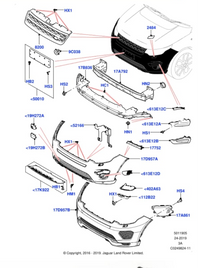 Show Grill Bracket LR061238 LR084612 Compatible With Land Rover Discovery Sports (L550) (2015-2019) Tag No.3105