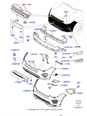 Show Grill Bracket LR061238 Compatible With Land Rover Discovery Sports (L550) (2015-2019) Tag No.3105