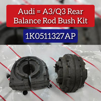 Rear Stabilizer Sway Bar Bushing Kit 1K0511327AP Compatible With AUDI A3 & Q3 (8UB, 8UG) & TT (FV3, FVP)