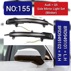 Dynamic Turn Signal LED Mirror Light Left 8RD949101 & Right 8RD949102 Compatible with AUDI Q5 Tag-MLA-155