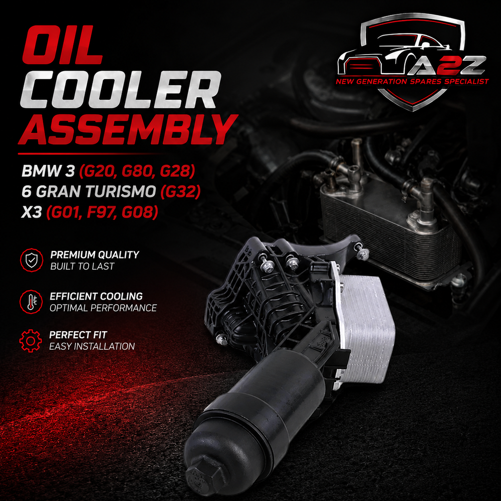 Oil Cooler Assy 11428651710 & 11428580414 Compatible With BMW 3 (G20, G80, G28) 6 Gran Turismo (G32) X3 (G01, F97, G08) Tag No.140