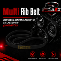 Multi Rib Belt 6PK2390 0129973692 0002020919 0119973492 0149977192 Compatible With MERCEDES-BENZ M-CLASS (W163) E-CLASS (W212) (CONTINENTAL)