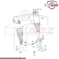 Front Right Air Suspension Shock Absorber Strut LR056924 Compatible With Land Rover Range Rover (L405)