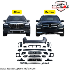 A To Z Compatible With Mercedes Gl Gls W166 X166 (2012-2016) Upgrade Facelift Convert To Gls W167 X167 2021 Maybach Kit Bumper Grill Headlight Taillight Trunnk Fender Body Kit (Shipping Cost Not Included In Price)