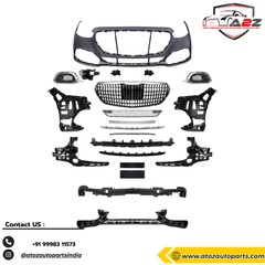 Front Bumper Kit Compatible With Mercedes Benz S Class W223 (2021-2025) Upgrade To Maybach MHB S680 (Shipping Cost Not Included In Price)