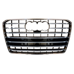 Show Grill (Silver + Black Show Grill) 4H0853651AB Compatible With Audi A8 (2015-2018) Quattro Tag No.113