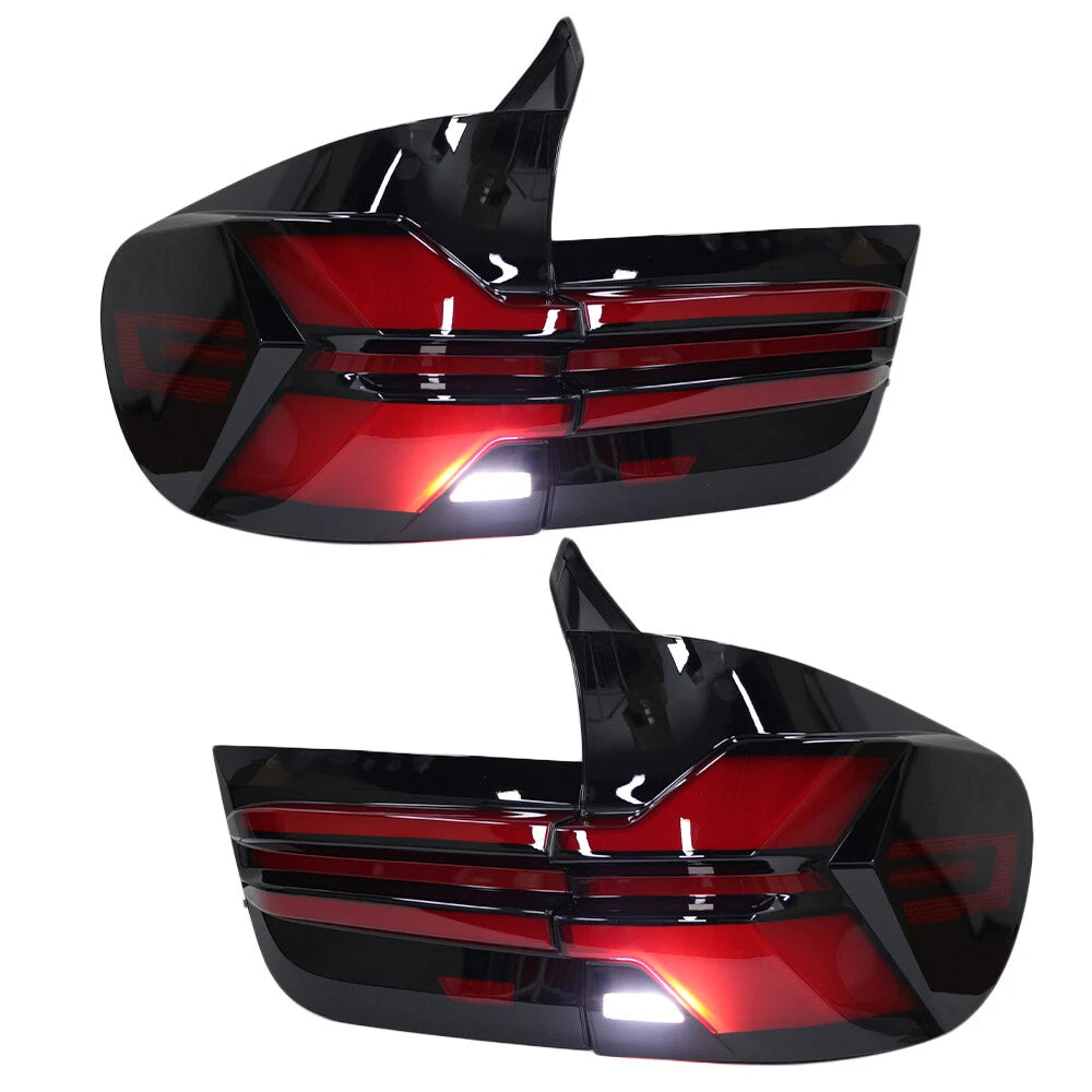Upgrade Complete Tail Light Assy Set (Upgrade Normal To G30 Latest Style) Plug And Play No Need To Change Bumper Compatible With BMW E70 (2007-13) Tag No.6